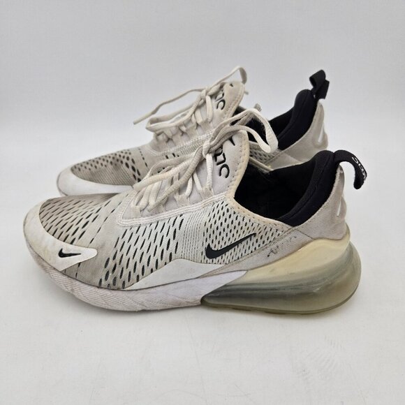 Nike Air Max 270 Low Top White Black Size 10 AH6789-100 Mens Lace Up Breathable - Picture 3 of 8